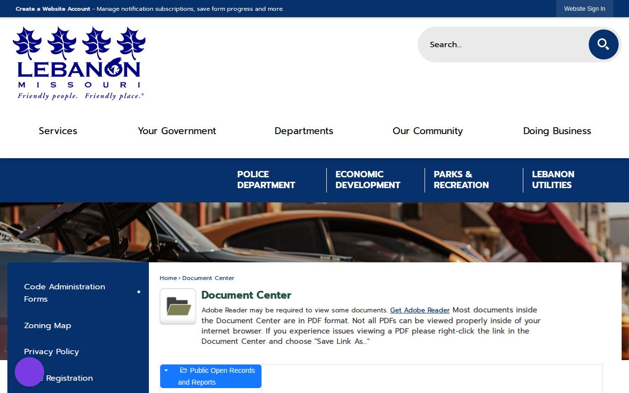 Lebanon police document center for Laclede County arrest log research