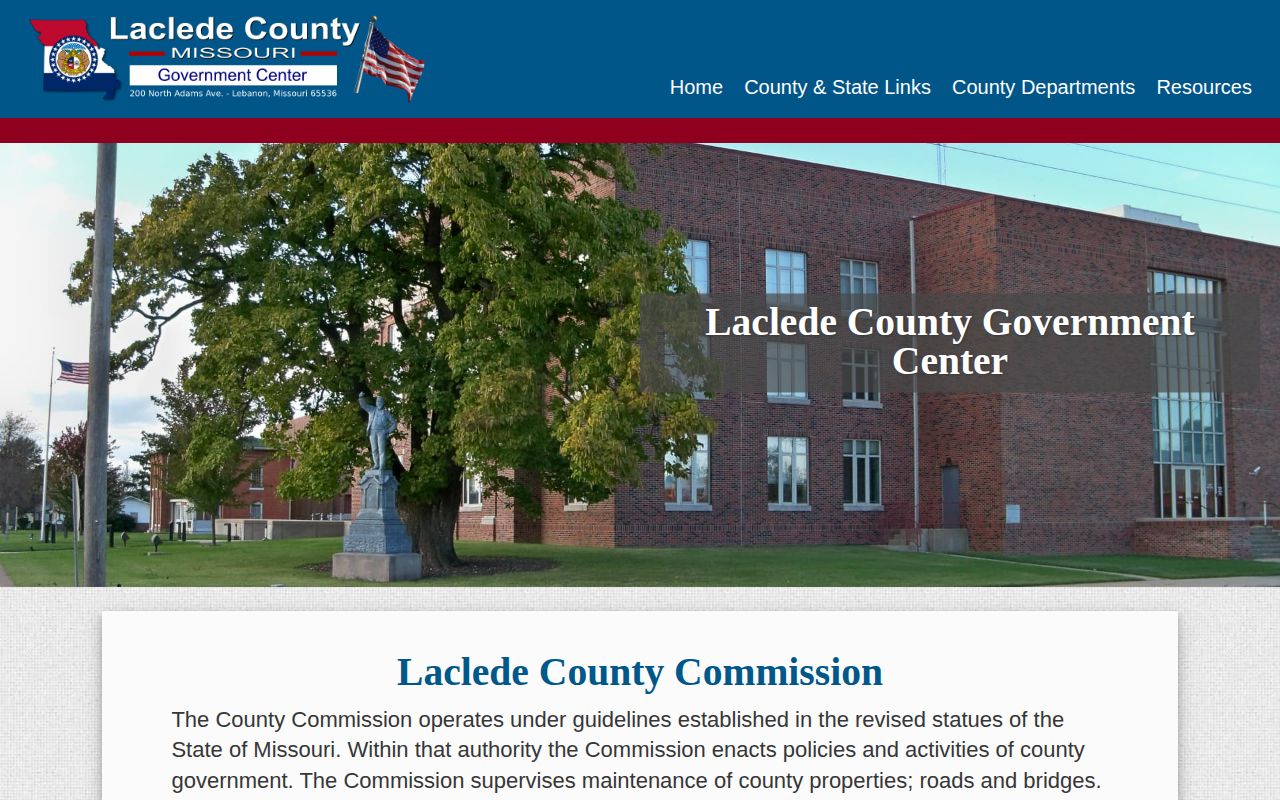 Laclede County official sheriff contact for arrest and detention records